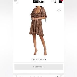 NWT En Saison Embellished Sequin Mini Dress in Size Small